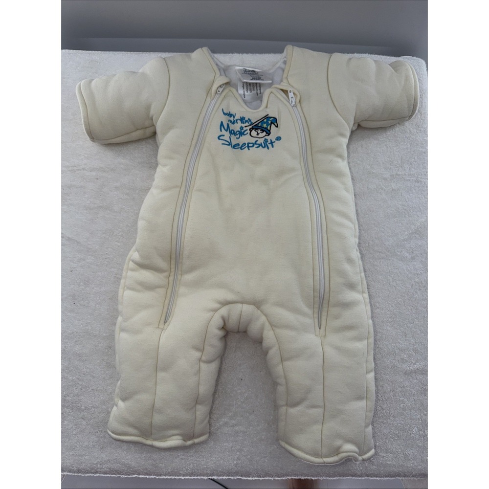 Baby Merlin's Magic Sleepsuit Small 3-6 months 12-18 lbs Yellow Fleece